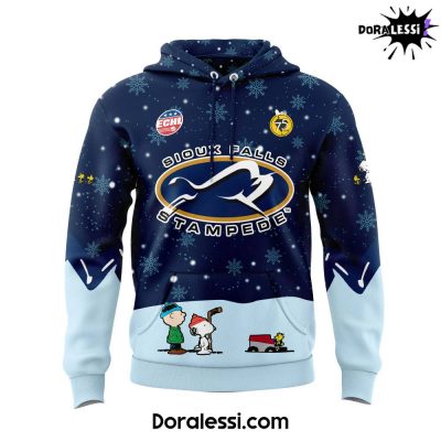 Sioux Falls Stampede Peanuts & Snoopy Night Navy Hoodie