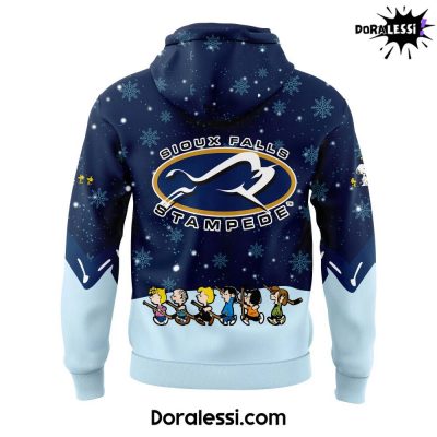 Sioux Falls Stampede Peanuts Snoopy Night Navy Hoodie