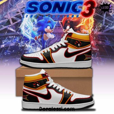 Sonic 3 X Shadow The Hedgehog Generation Air Jordan 1 Shoes