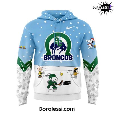 Swift Current Broncos Peanuts And Snoopy Night Hoodie