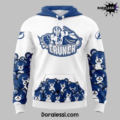 Syracuse Crunch Teddy Bear Toss White Hoodie