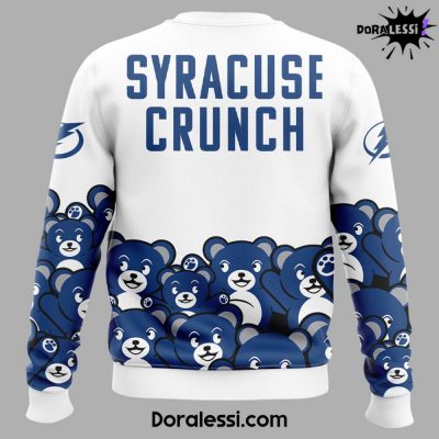 Syracuse Crunch Teddy Bear Toss White Sweatshirt