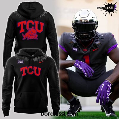 TCU Football Blood Frog Bowl Game Black Hoodie