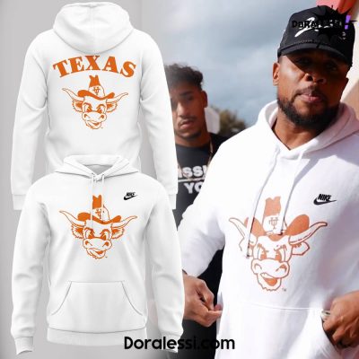 TEXAS LONGHORNS X 2 Secret Man White Hoodie