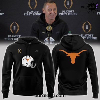 TEXAS LONGHORNS X Coach Steve Sarkisian Black Hoodie