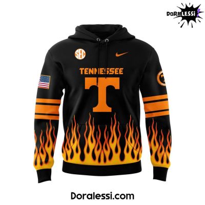 Tennessee Volunteers Football NCAA Firefighter Appreciation Night Black Hoodie