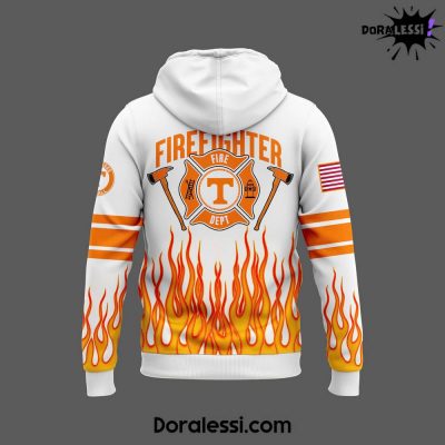 Tennessee Volunteers Football NCAA Firefighter Appreciation Night White Hoodie