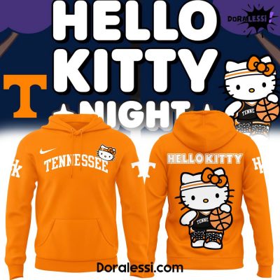 Tennessee Volunteers NCAA Hello Kitty Night Orange Hoodie