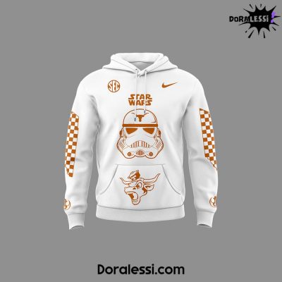 Texas Longhorns Football x Stormtroopers Star Wars White Hoodie