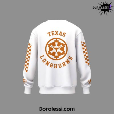 Texas Longhorns Football x Stormtroopers Star Wars White Sweatshirt