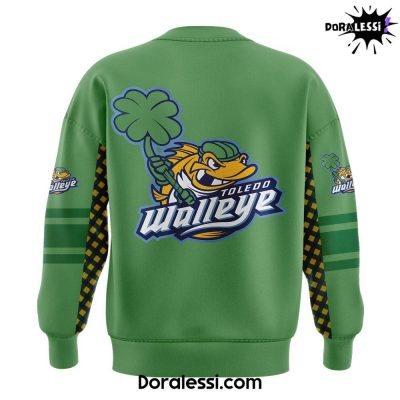 Toledo Walleye Hat Tricks Day Green Sweatshirt