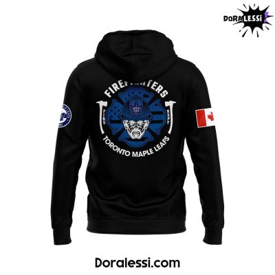 Toronto Maple Leafs 2025 Firefighter Appreciation Night Black Hoodie