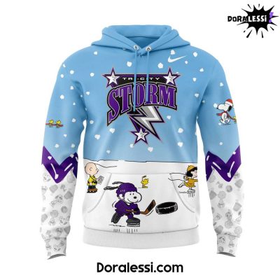 Tri-City Storm Peanuts X Snoopy Blue Hoodie