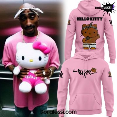 Tupac Shakur x Hello Kitty Limited Edition Pink Hoodie