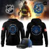 Edmonton Oilers 2025 Firefighter Appreciation Night Black Hoodie