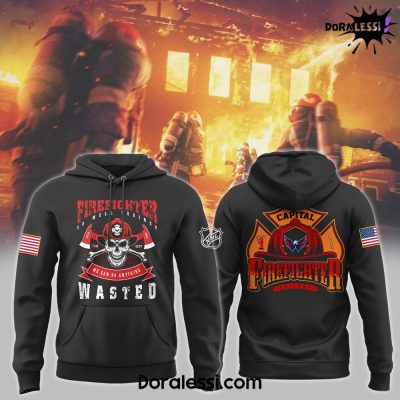 Washington Capitals Firefighter 50 Well Trained We Can Do Anything Black Hoodie