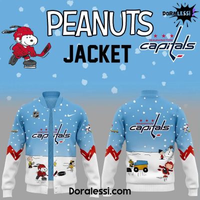 Washington Capitals Peanuts & Snoopy Night Blues Baseball Jacket