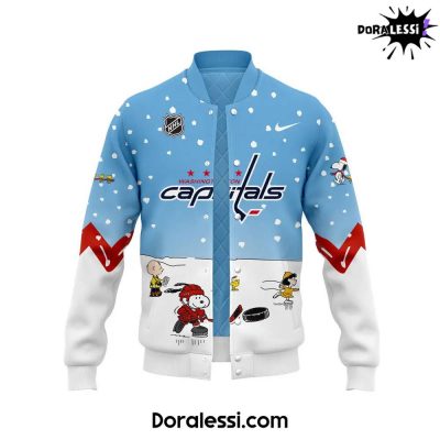 Washington Capitals Peanuts & Snoopy Night Blues Baseball Jacket