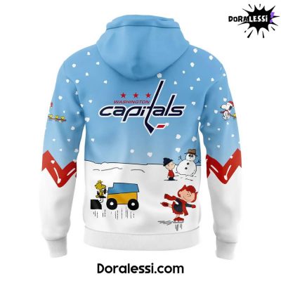 Washington Capitals Peanuts Snoopy Night Blues Hoodie