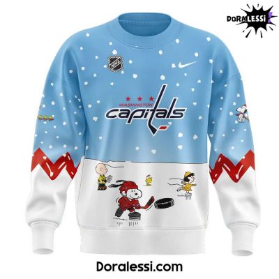 Washington Capitals Peanuts & Snoopy Night Blues Sweatshirt