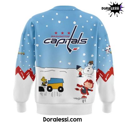 Washington Capitals Peanuts Snoopy Night Blues Sweatshirt