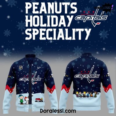 Washington Capitals Peanuts & Snoopy Night Navy Baseball Jacket