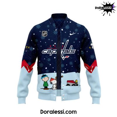 Washington Capitals Peanuts & Snoopy Night Navy Baseball Jacket