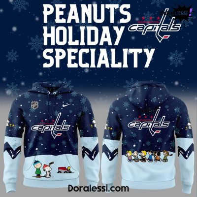 Washington Capitals Peanuts & Snoopy Night Navy Hoodie