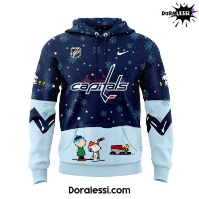 Washington Capitals Peanuts & Snoopy Night Navy Hoodie