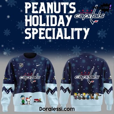 Washington Capitals Peanuts & Snoopy Night Navy Sweatshirt