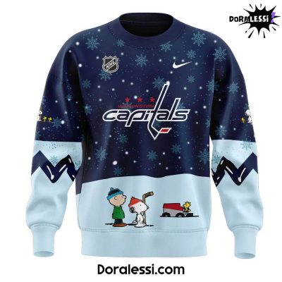 Washington Capitals Peanuts & Snoopy Night Navy Sweatshirt