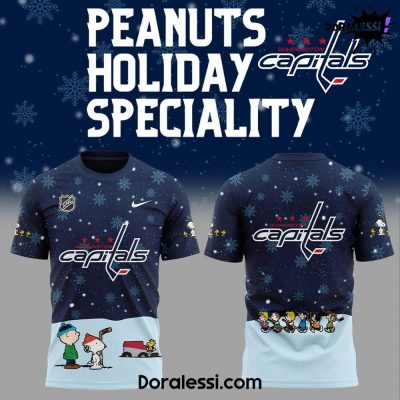 Washington Capitals Peanuts & Snoopy Night Navy Tshirt