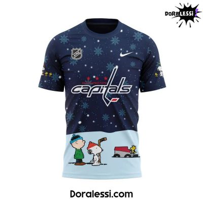 Washington Capitals Peanuts & Snoopy Night Navy Tshirt