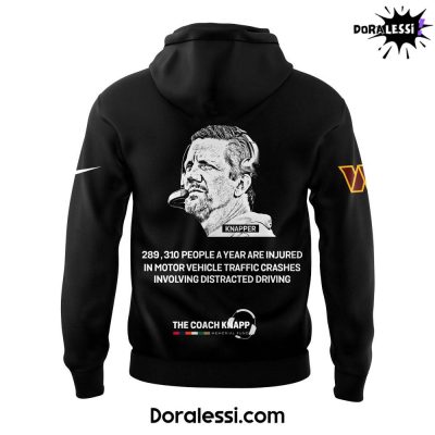 Washington Commanders Coach Knapps Memorial Fund Black Hoodie