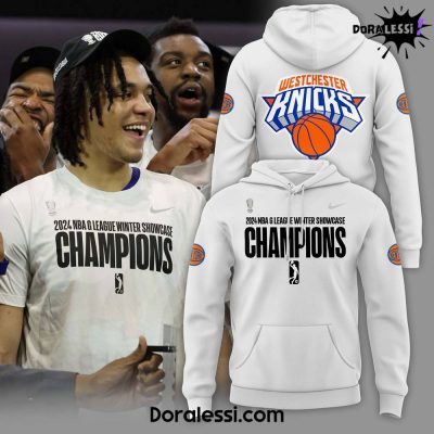 Westchester Knicks 2024 Winter Showcase Champions White Hoodie