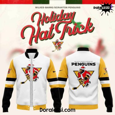 Wilkes-Barre X Scranton Penguins Holiday Hat Trick Baseball Jacket