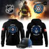 Calgary Flames NHL 2025 Firefighter Appreciation Night Black Hoodie