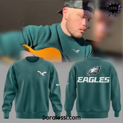 Zach Bryan Philadelphia Eagles Green Sweatshirt