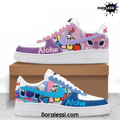 Stitch Aloha Spilt Love Air Force 1 Shoes