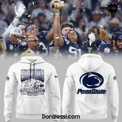 2024 Vrbo FIESTA BOWL CHAMPIONS Penn State Nittany Lions White Hoodie