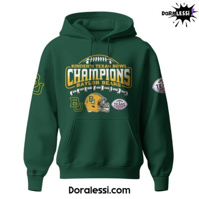 Baylor Bear NCAA Kinders Texas Bowl Champions Limited Edition Hoodie