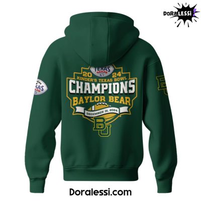 Baylor Bear NCAA Kinders Texas Bowl Champions Limited Edition Hoodie