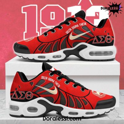 Delta Sigma Theta Premium Red Air Max Shoes