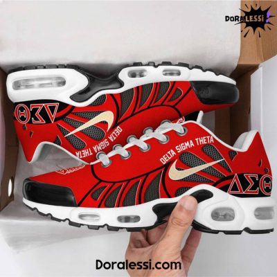 Delta Sigma Theta Premium Red Air Max Shoes