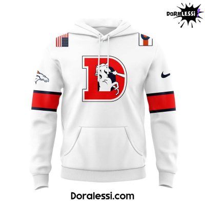 Denver Broncos Coach Sean Payton Throwback White Hoodie