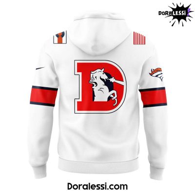 Denver Broncos Coach Sean Payton Throwback White Hoodie