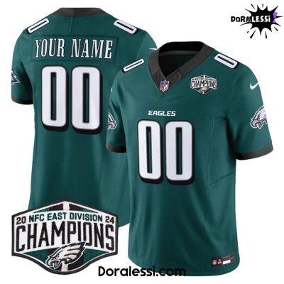 Eagles 2024 NFC East Division Champions Custom Football Jersey