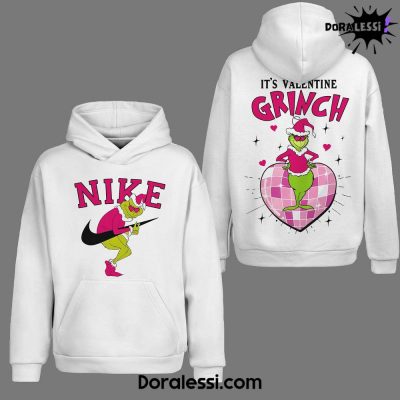 Grinch It Valentine Grinch White Hoodie