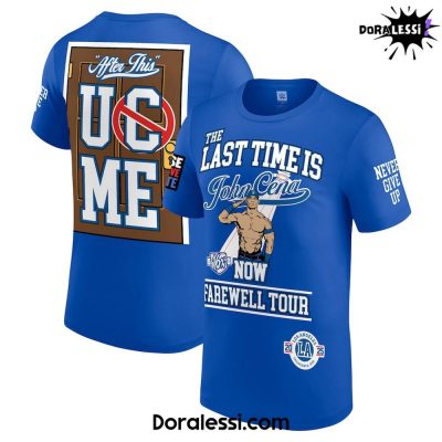 John Cena Farewell Tour Blue Shirt