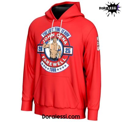 John Cena Farewell Tour Red Hoodie